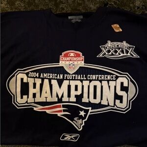 New England patriots 2004 AFC champions large t shirt